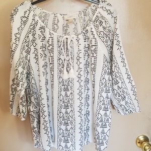 Loft peasant style top